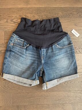 Old Navy Maternity O.G. Denim Shorts, Women’s Size 12, Full Panel 5” Inseam
